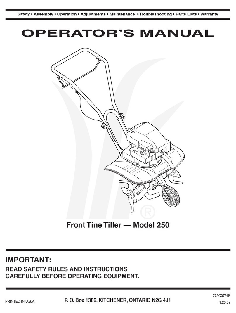 MTD Series 250 User manual
