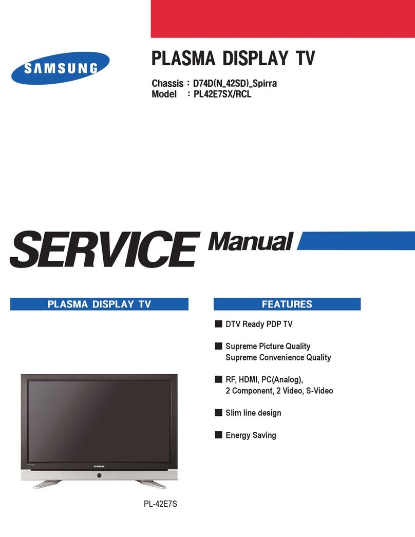 Samsung PL42E7SX/RCL User manual