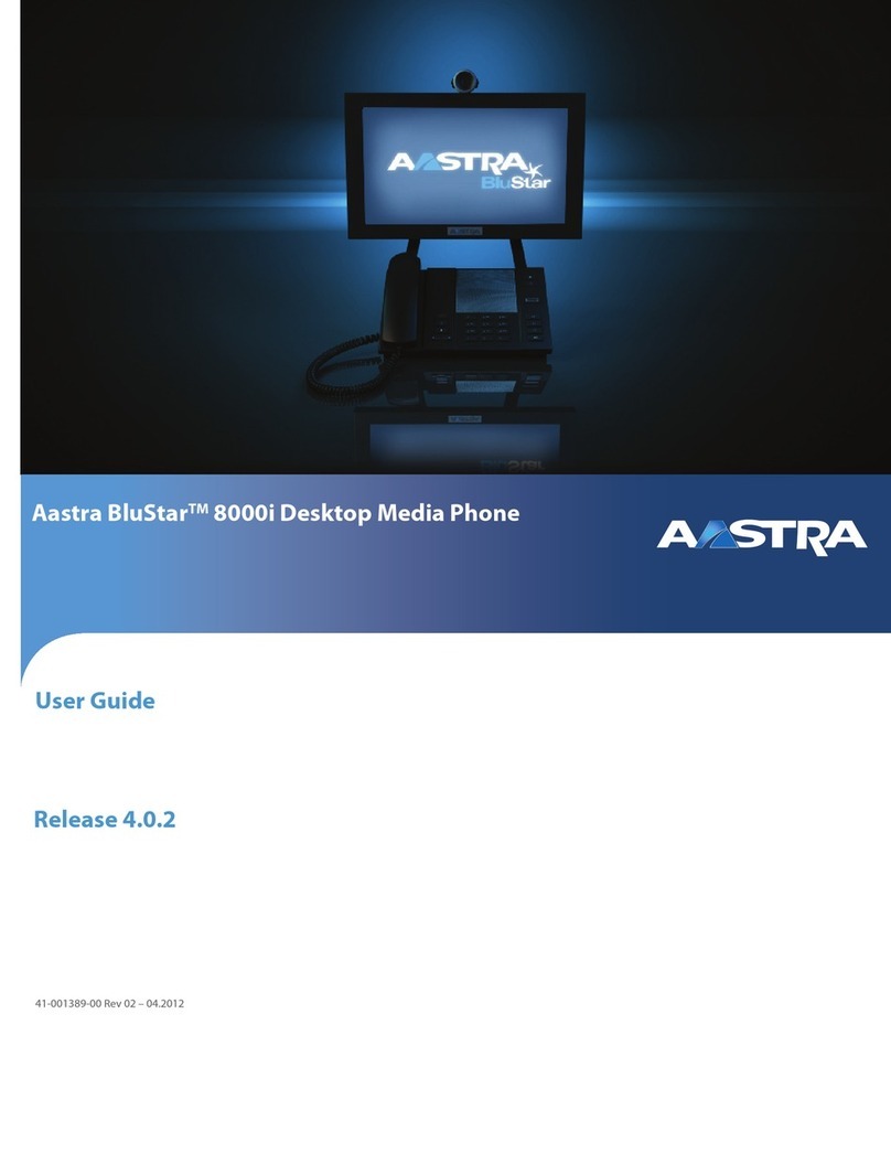 Aastra BluStar 8000i User manual Aastra BluStar 8000i User manual