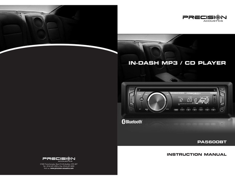 Precision Acoustics PA5600BT instruction manual