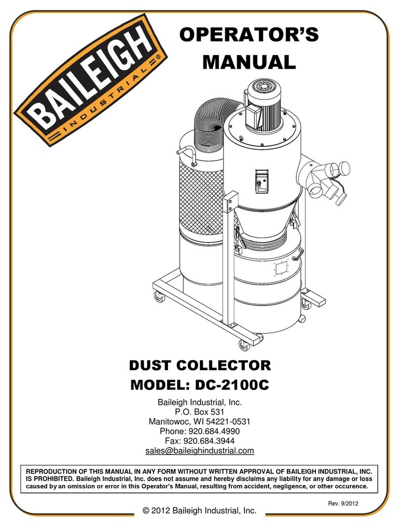 Baileigh DC-2100C Operator's manual