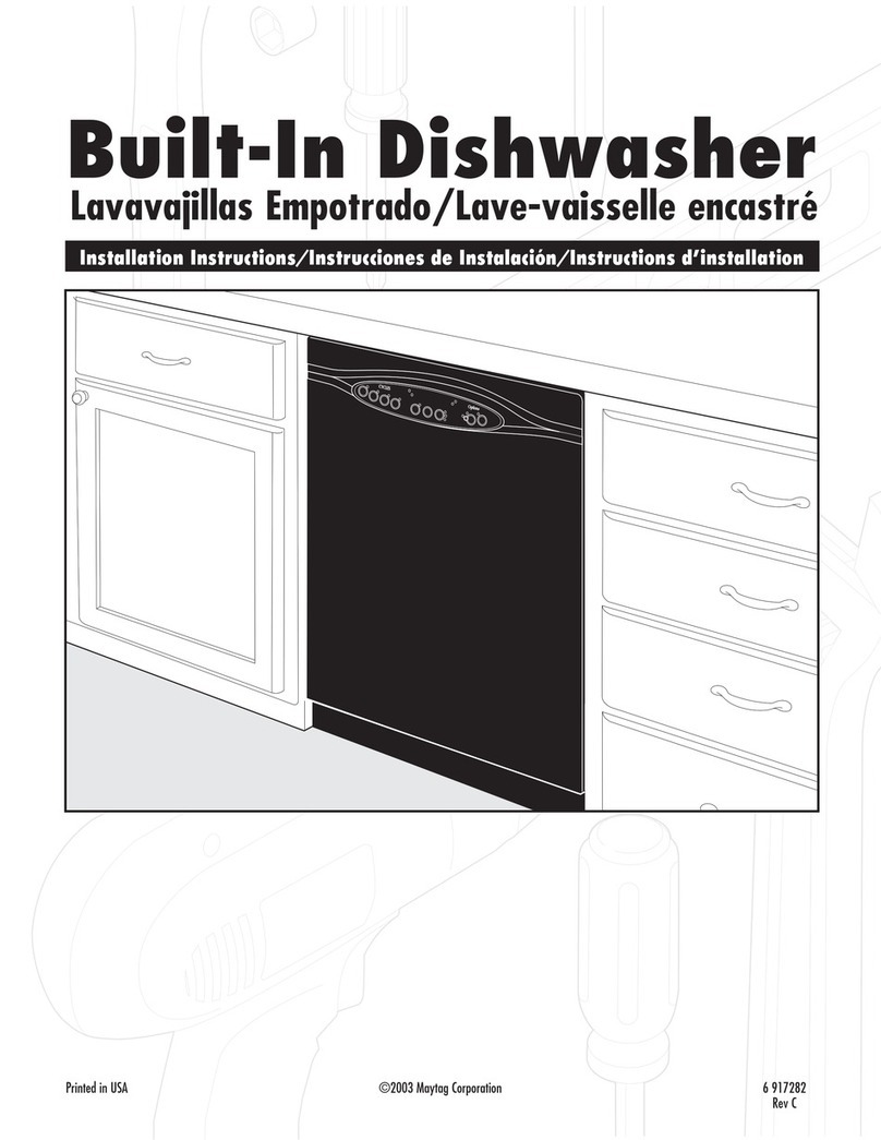Maytag Dishwasher User manual Maytag Dishwasher User manual