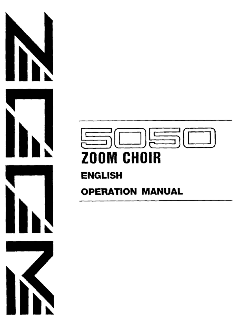 Zoom Choir 5050 User manual