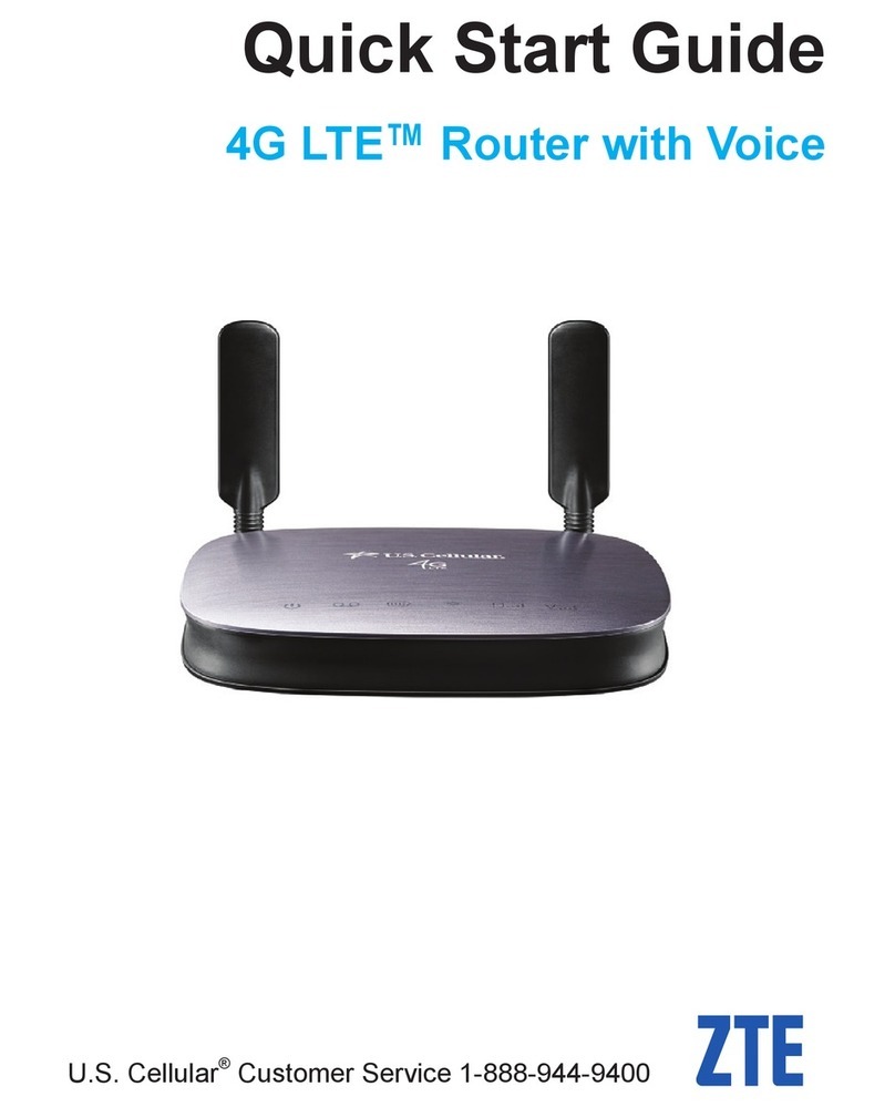 Zte 4G LTERouter with Voice User manual