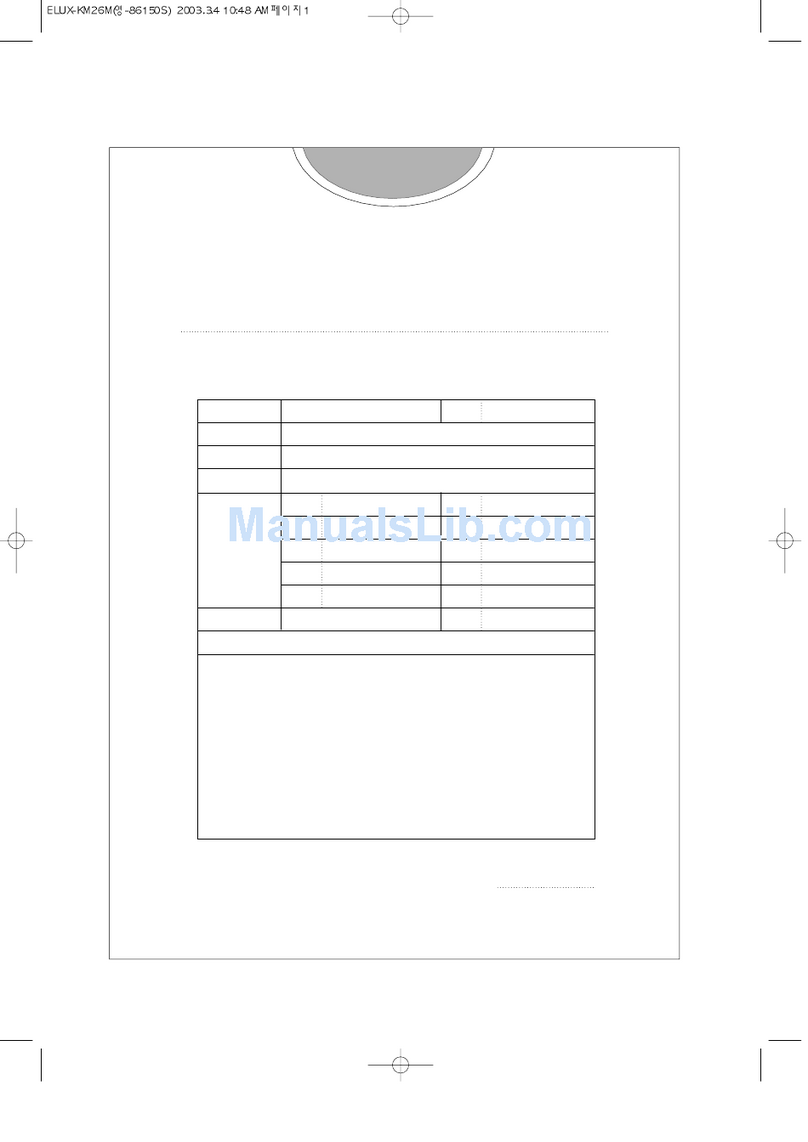 Kelvinator KM 26 M User manual