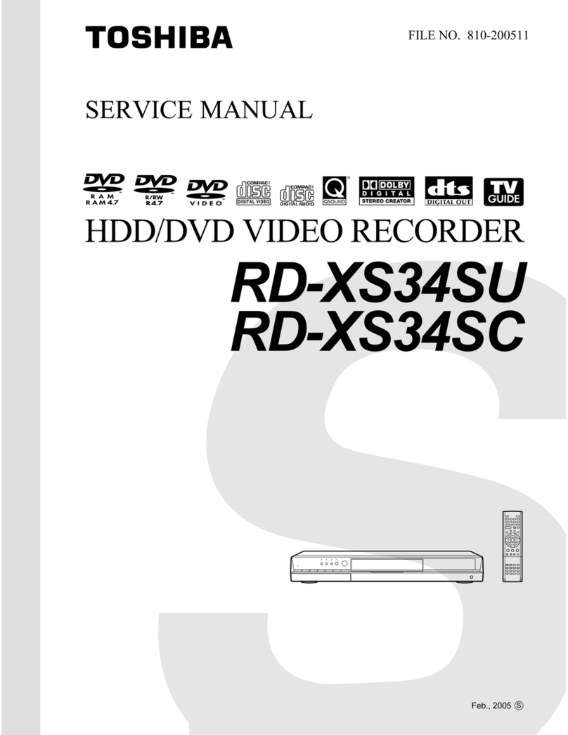 Toshiba RD-XS34SU Service manual
