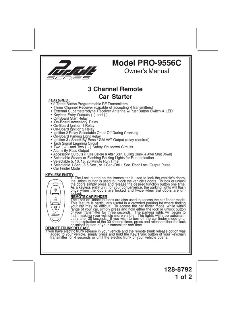 Audiovox PRO-9556C Pursuit Series owner's manual