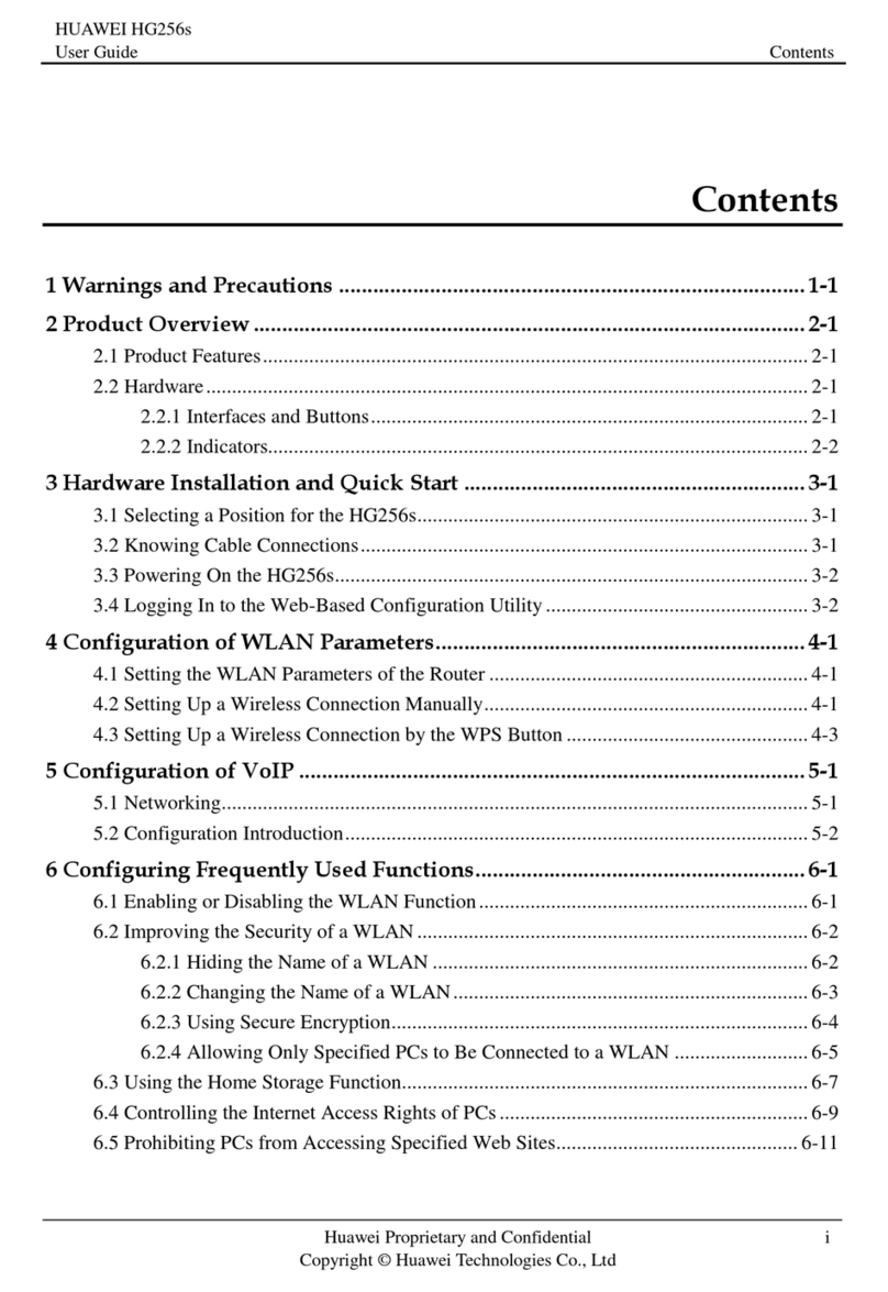 Huawei HG256s user guide