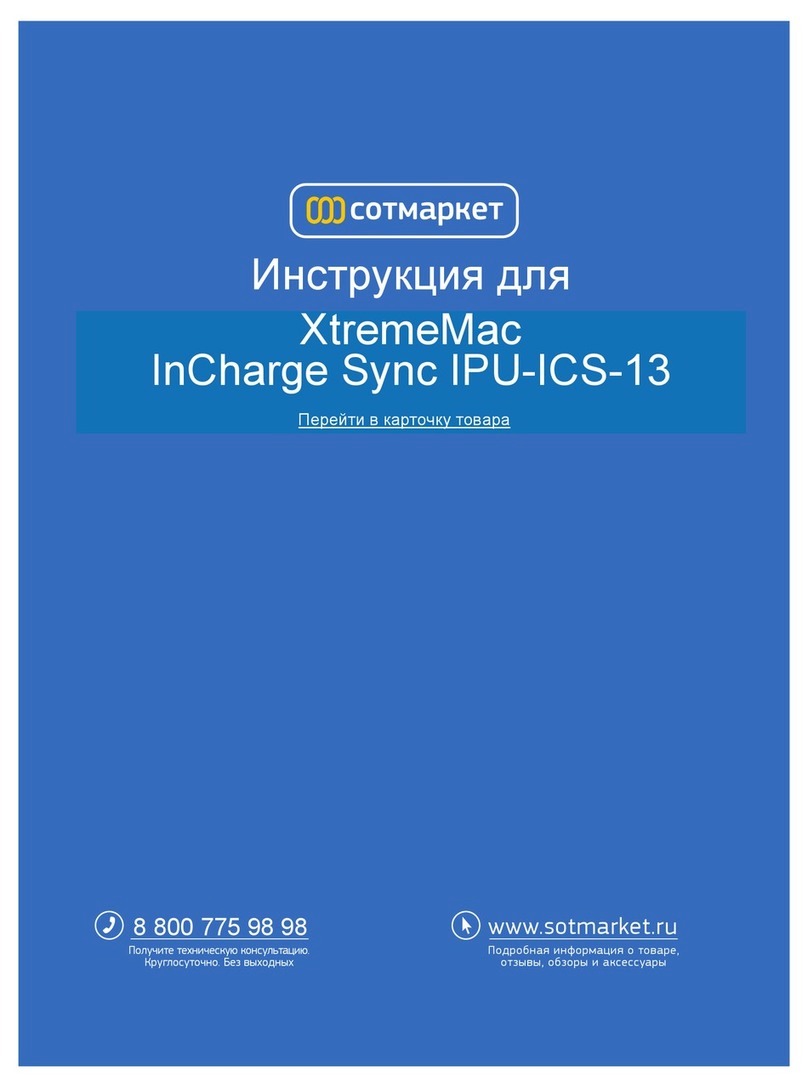 XtremeMac INCHARGE SYNC IPU-ICS13 user guide