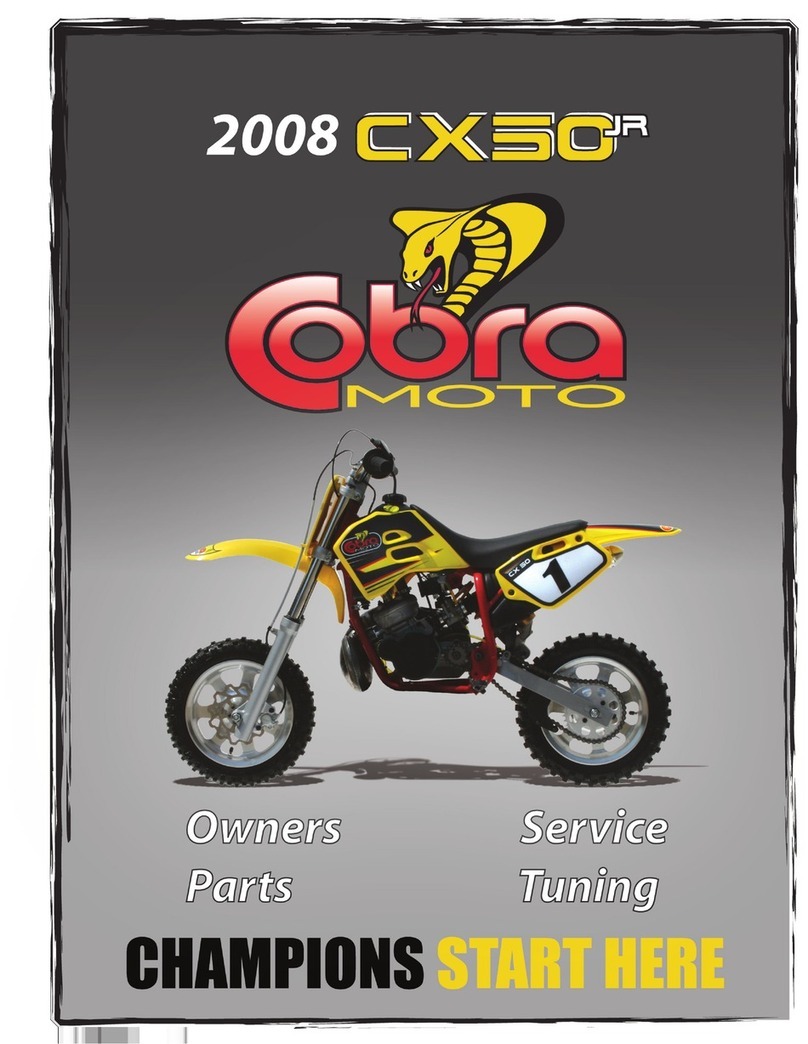 Cobra Moto 2008 X50JR Service manual