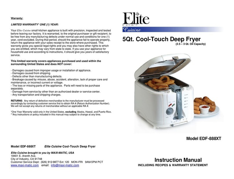 Elite EDF-888XT User manual