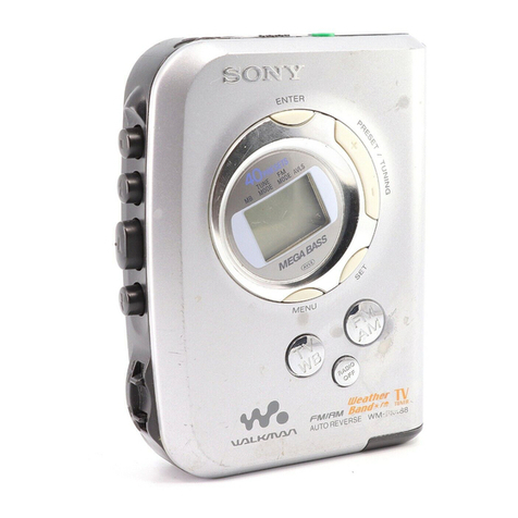 Sony Walkman WM-FX488 User manual