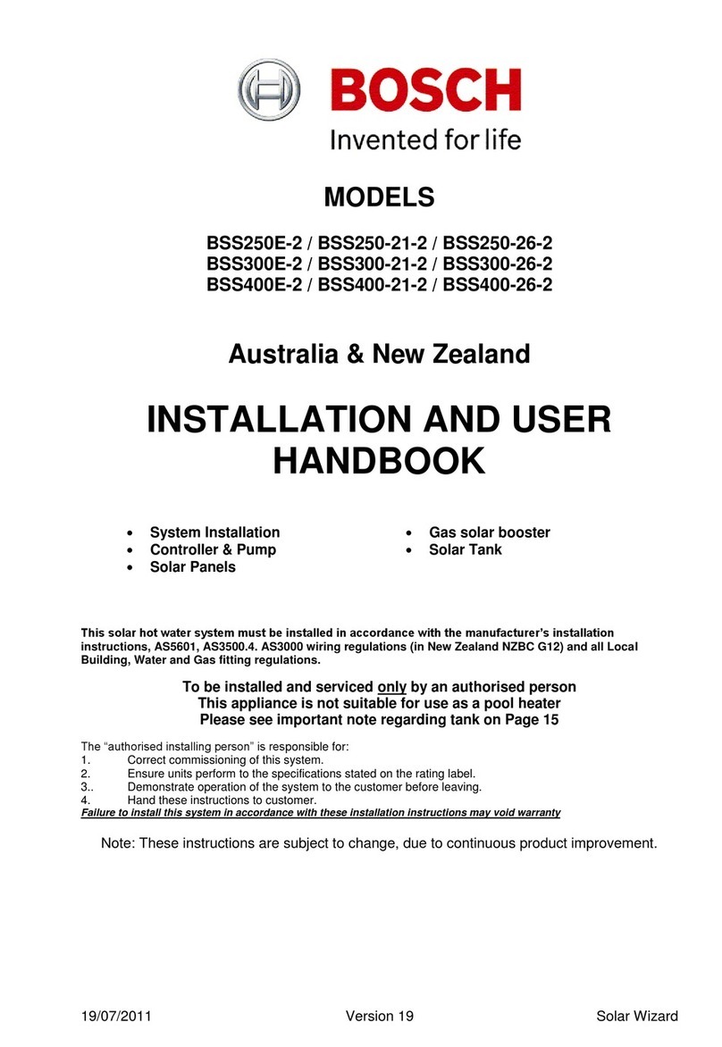 Bosch BSS250E-2 Installation and user guide