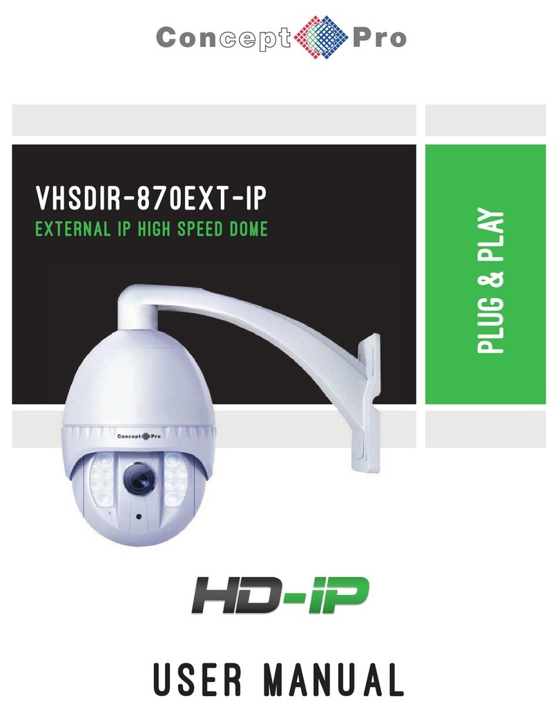Concept Pro VHSDIR-870EXT-IP User manual