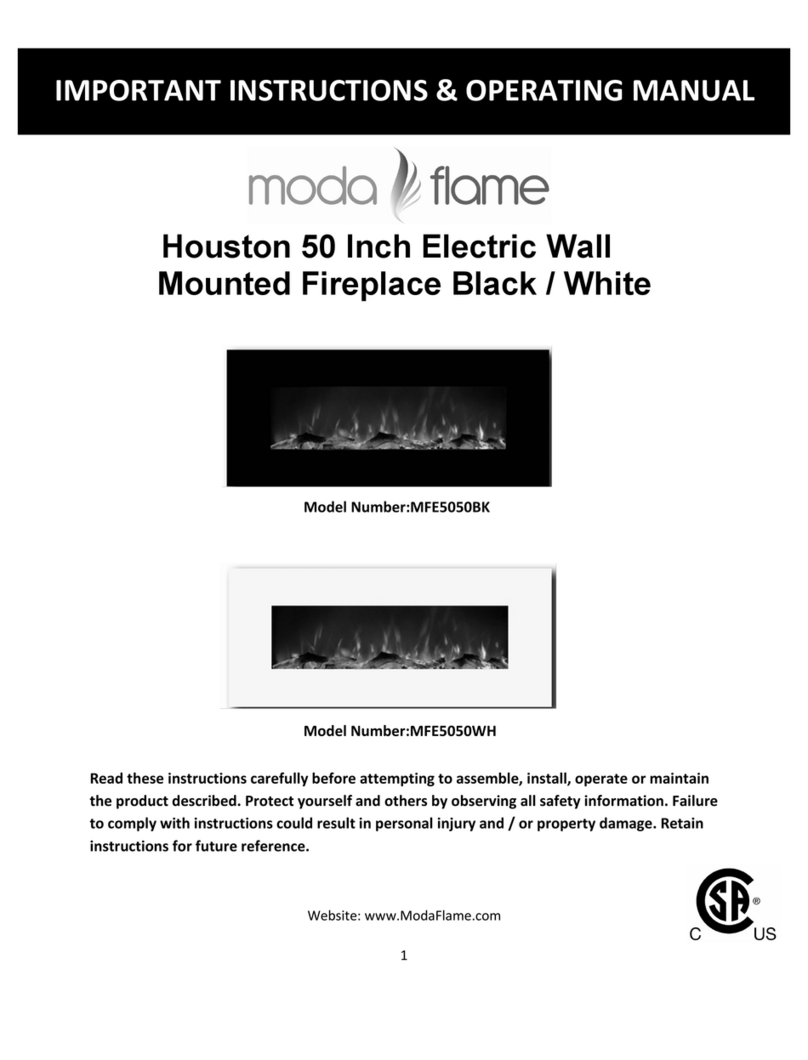 ModaFlame MFE5050BK Owner's manual