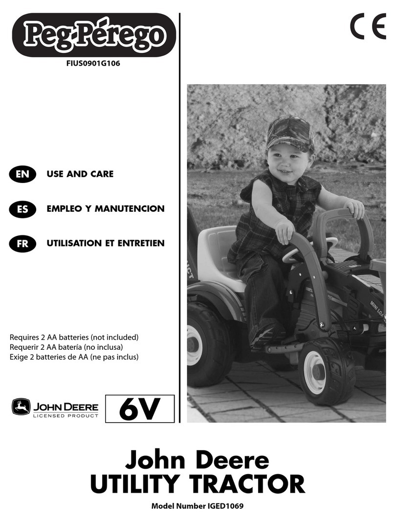 Peg-Perego John Deere UTILITY TRACTOR IGED1069 Installation instructions