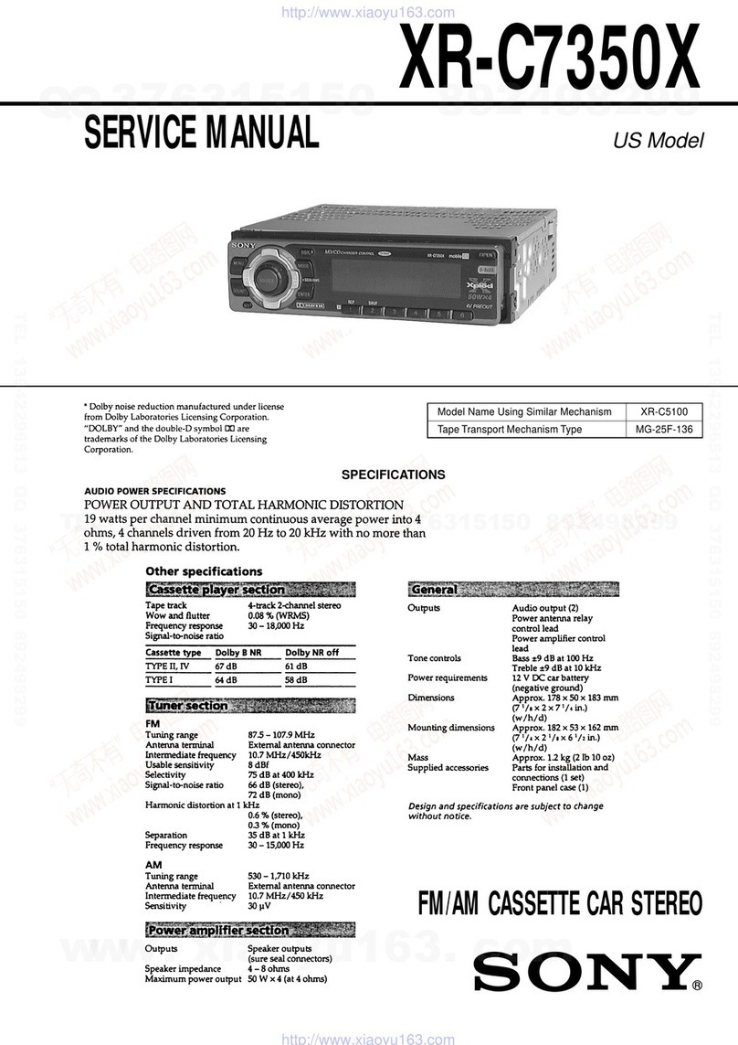 Sony XR-C7350X Service manual