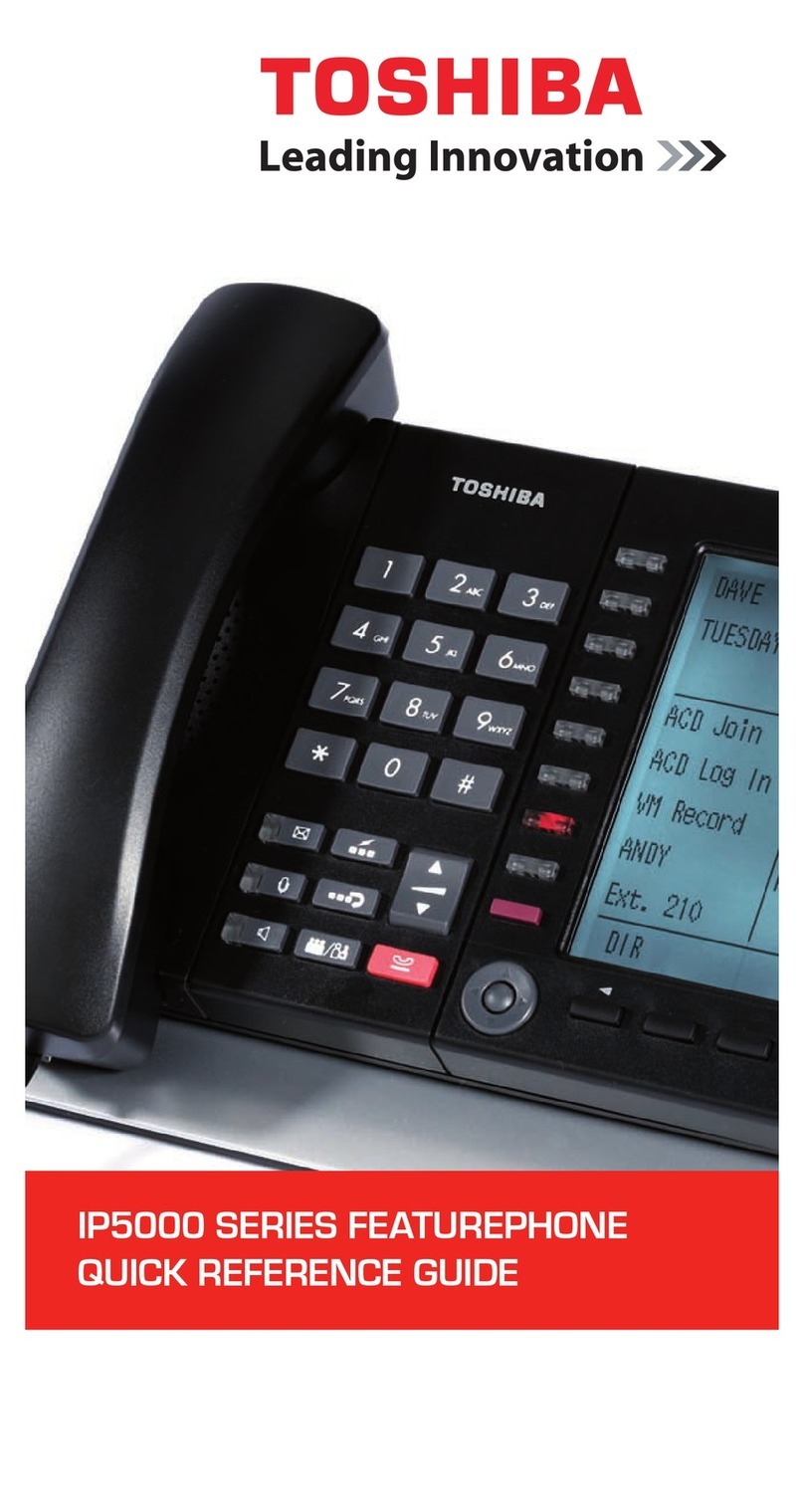 Toshiba Strata IP5000 series User manual