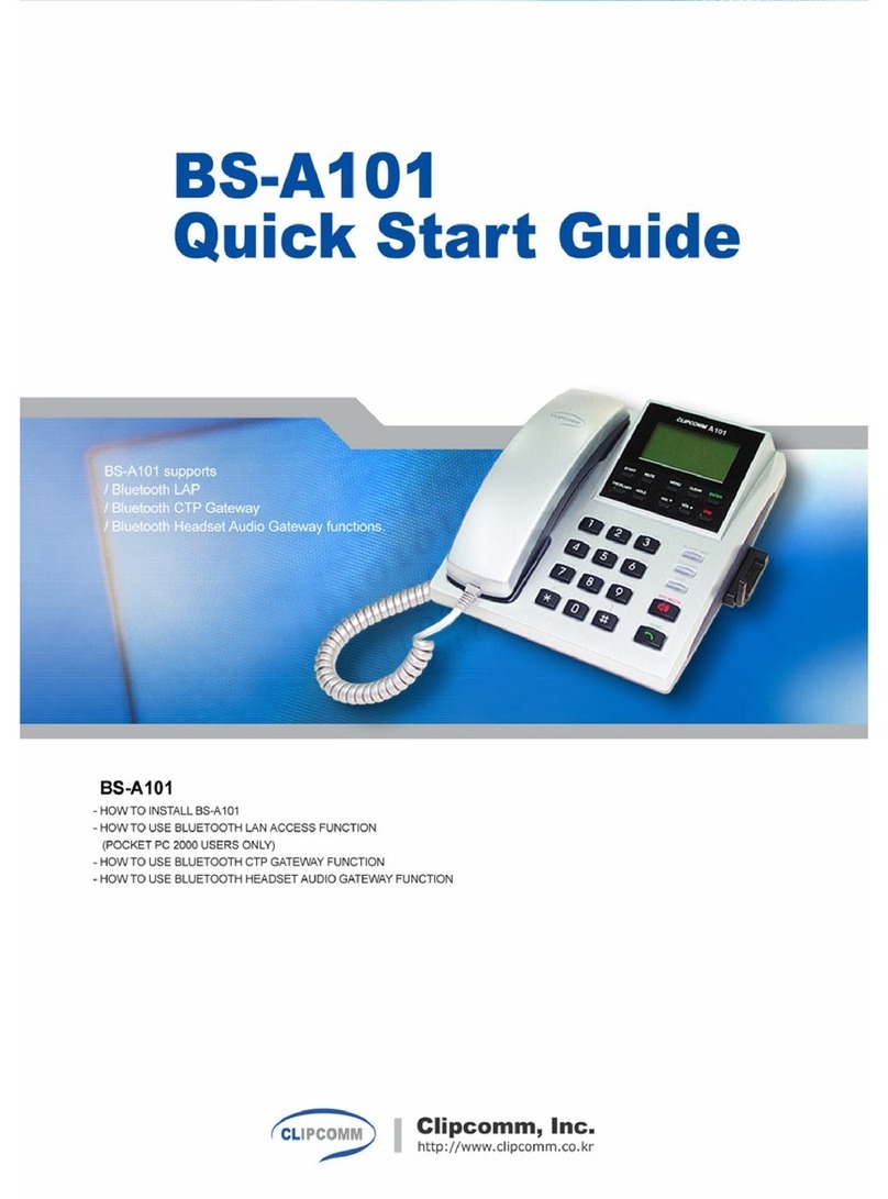 Clipcomm BS-A101 quick start guide