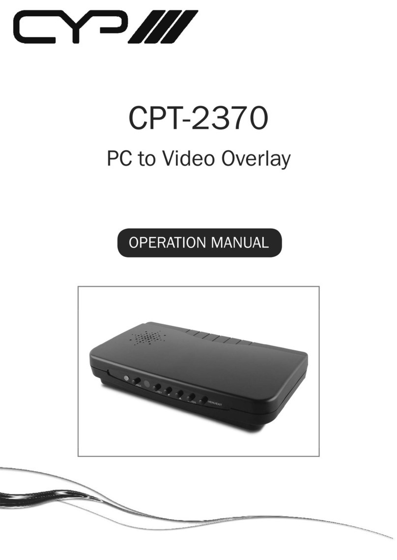 CYP CPT-2370 User manual