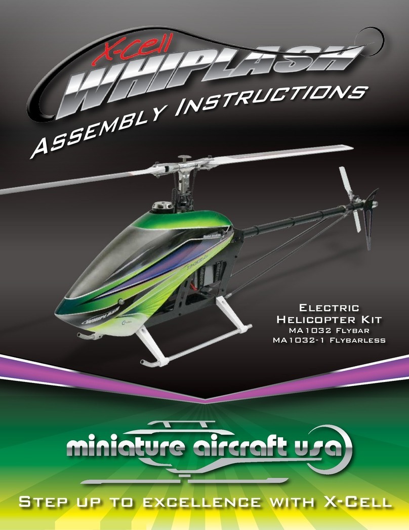 miniature aircraft X-Cell Whiplash Assembly instructions