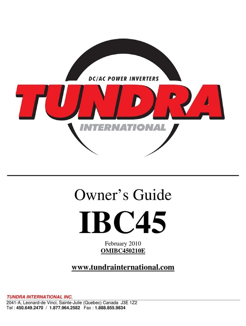 Tundra IBC45 owner's guide