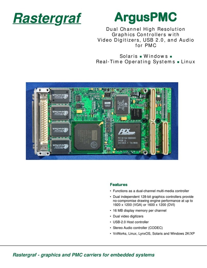 Rastergraf ArgusPMC User manual