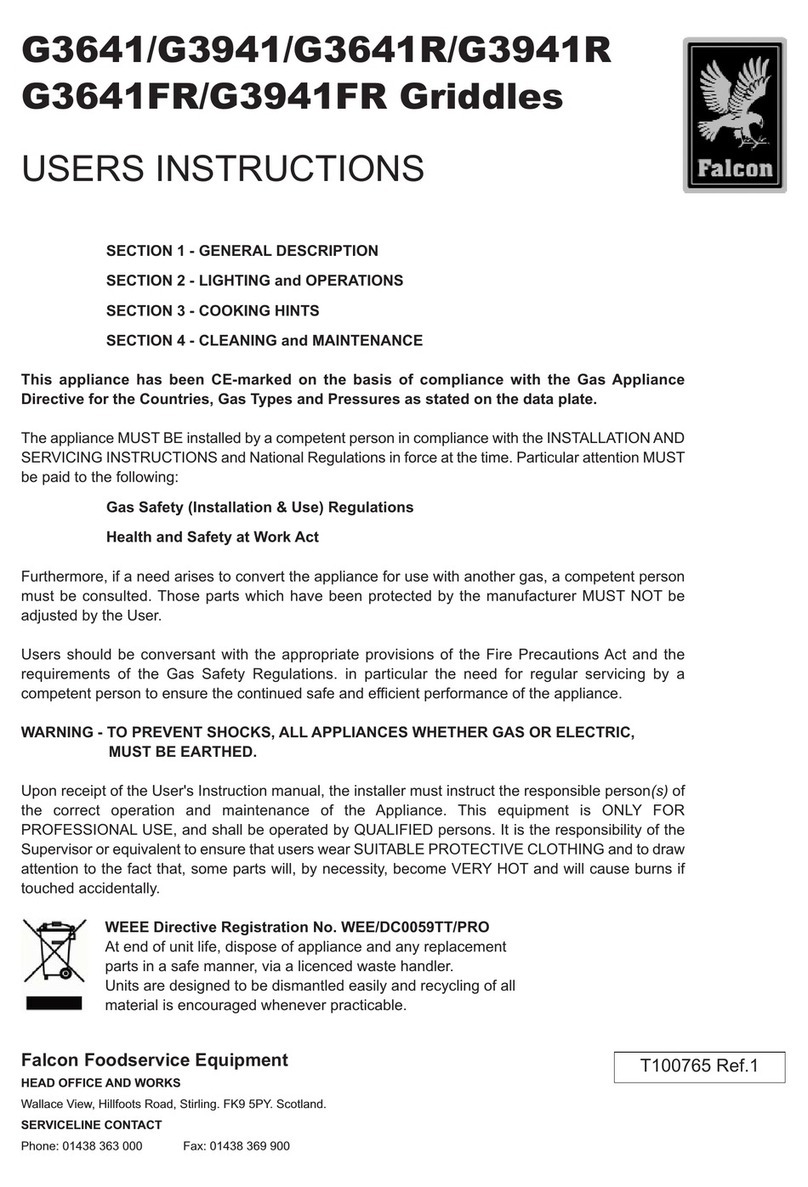 Falcon G3641 User instructions