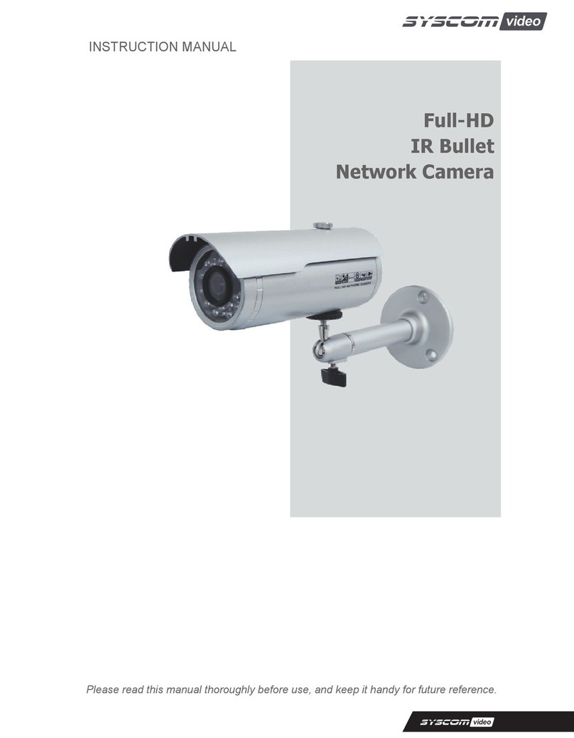 Syscom Video Full-HD IR Bullet Network Camera User manual