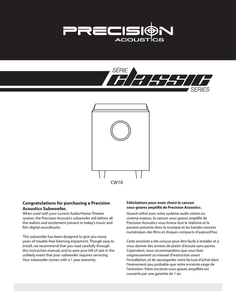 Precision Classic series CW10 user manual
