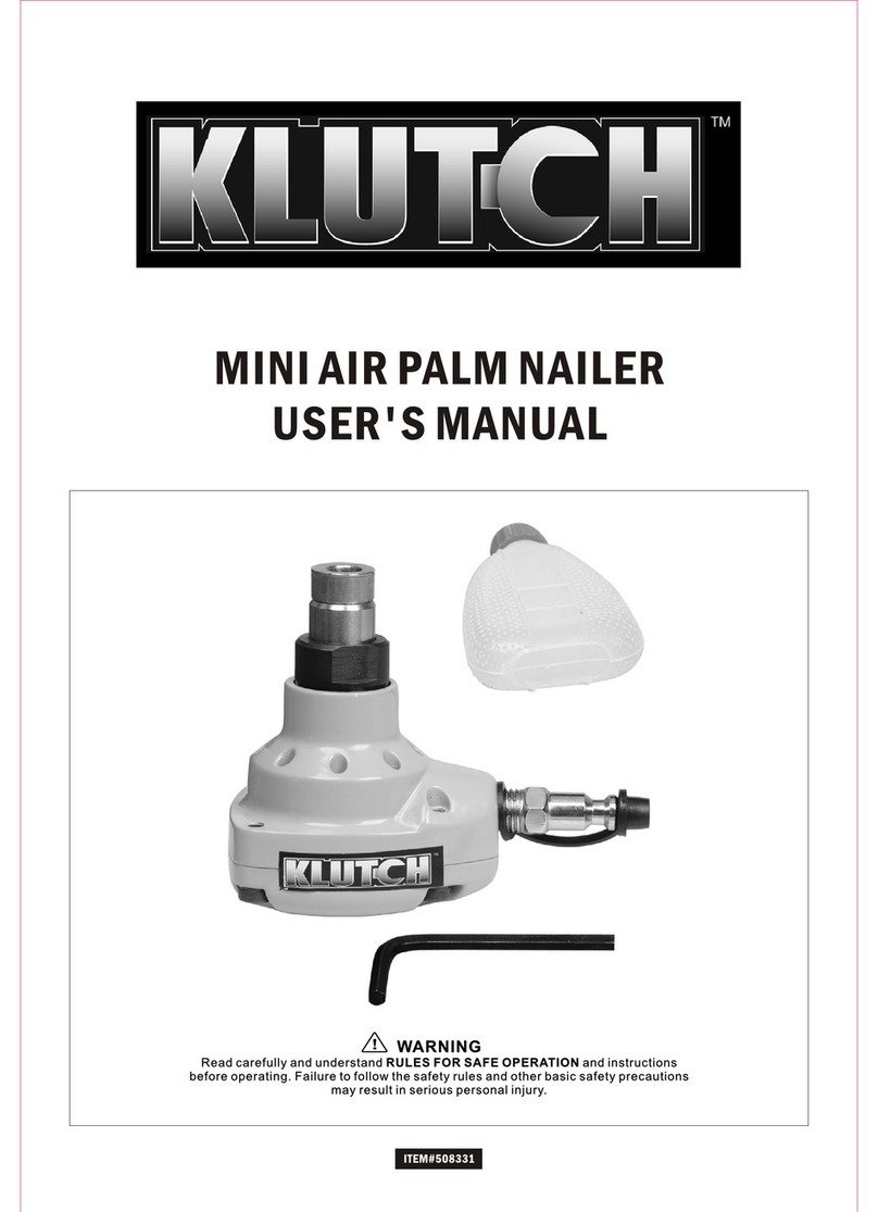 Klutch Mini Air Palm Nailer user guide