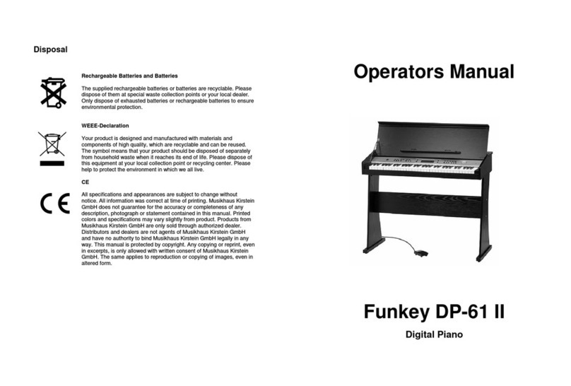 Funkey DP-61 II Operator's manual