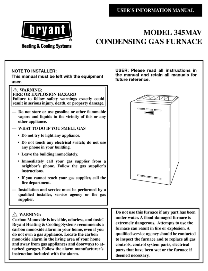Bryant 345MAV User's information manual
