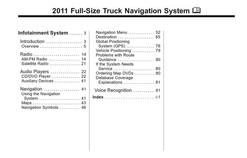GMC 2011 Full-Size Truck Navigation System User manual