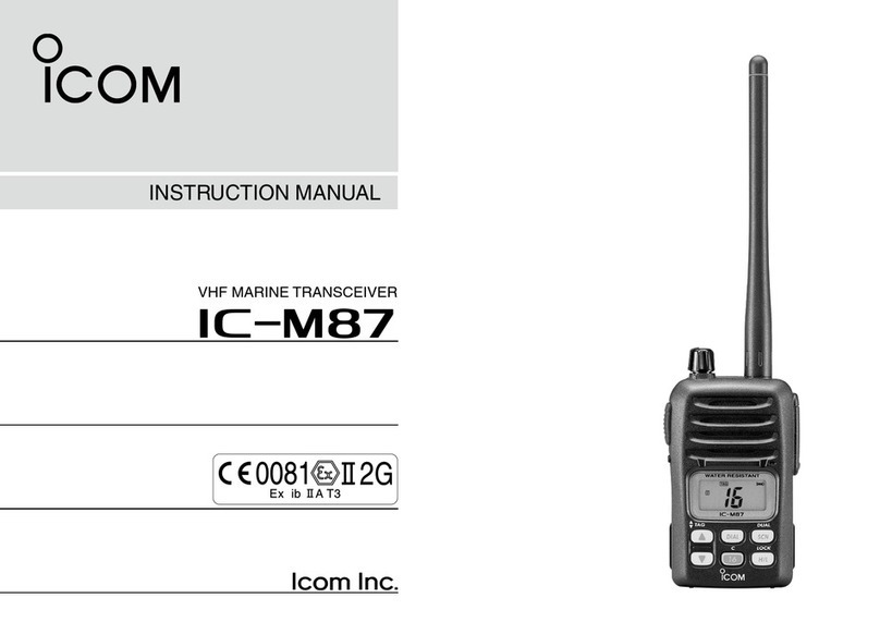 Icom IC-M87 instruction manual