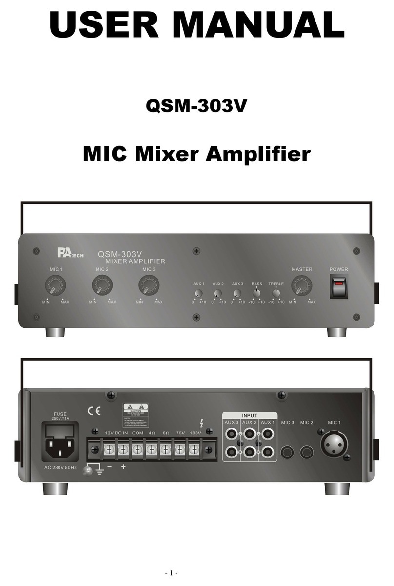 PA Tech QSM-303V User manual