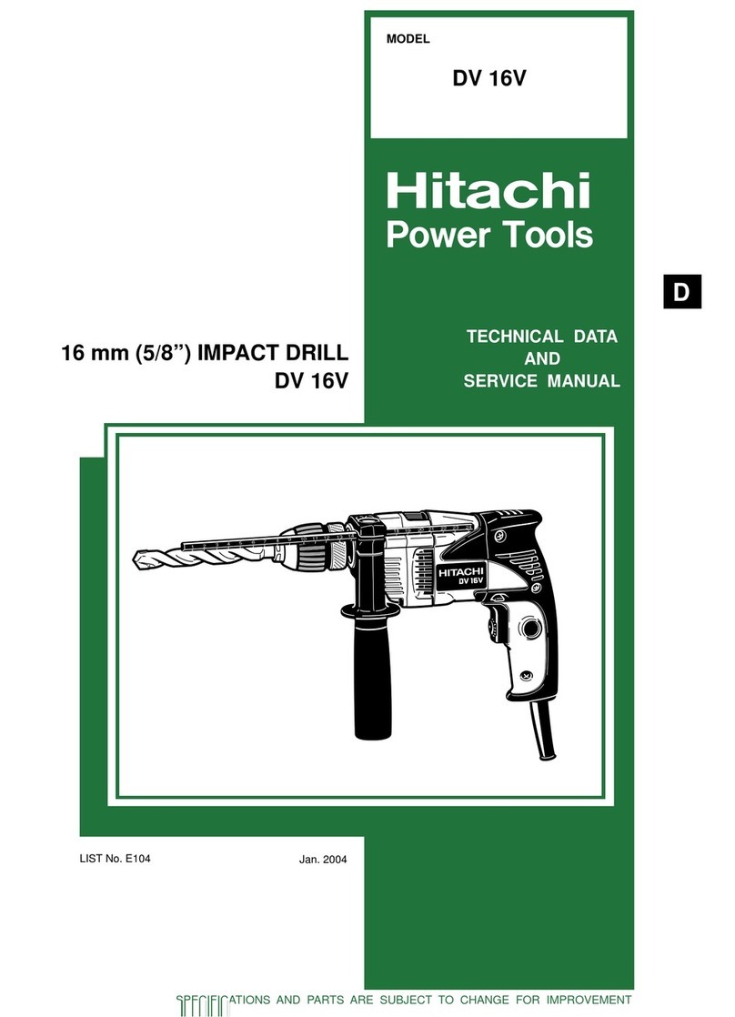 Hitachi DV 16V Technical data and service manual