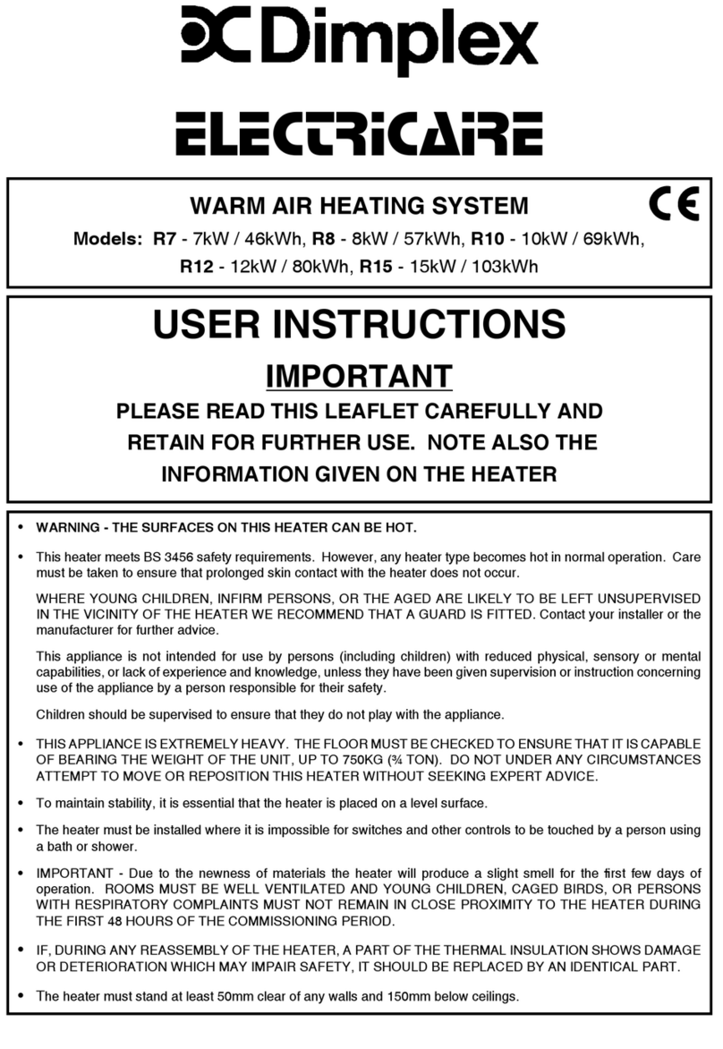 Dimplex Electricaire R7 User manual