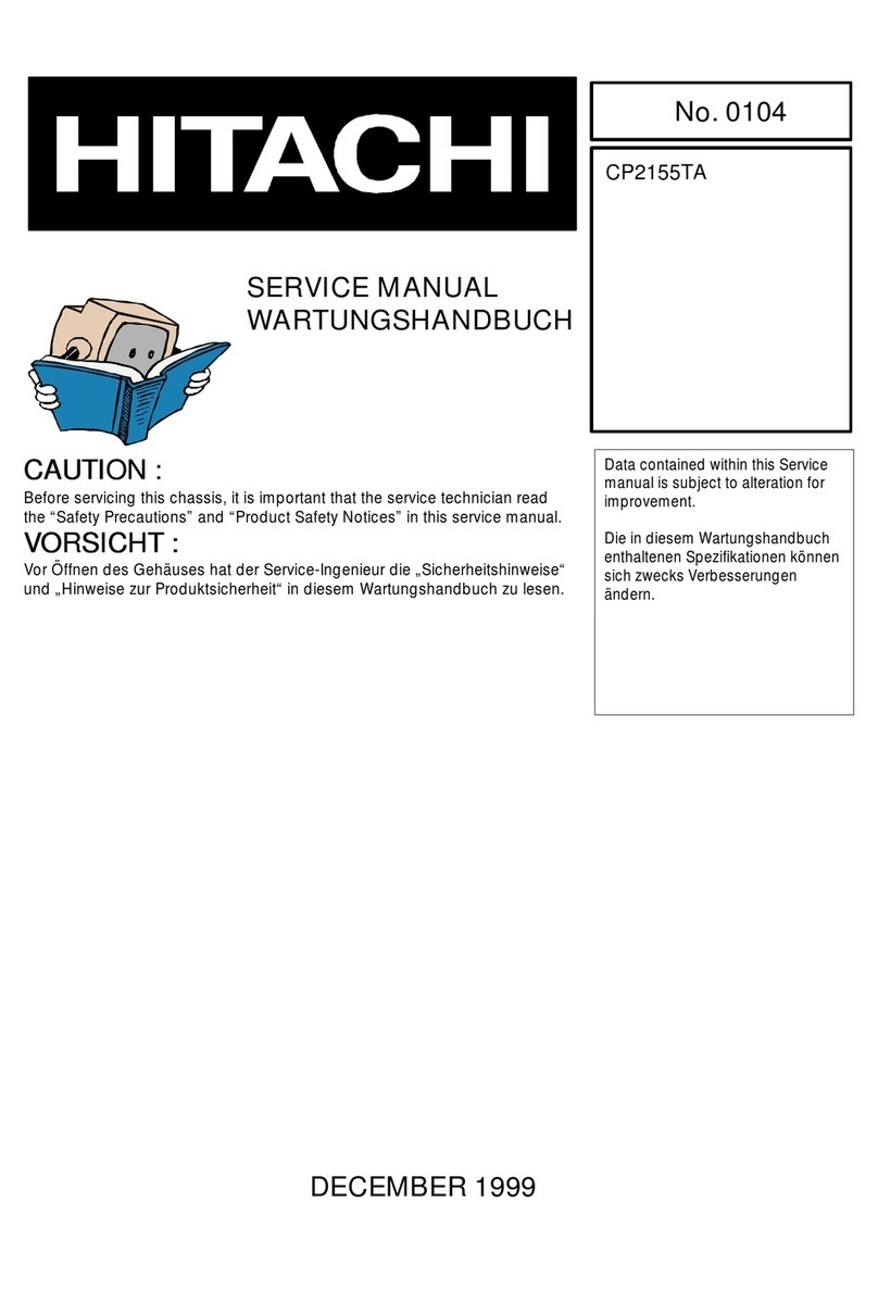 Hitachi CP2155TA User manual