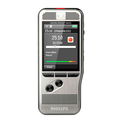 Philips POCKET MEMO DPM6000 User manual