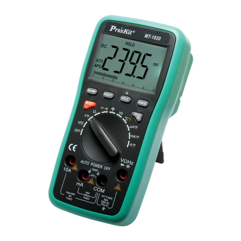 Pro's Kit MT-1820 user manual