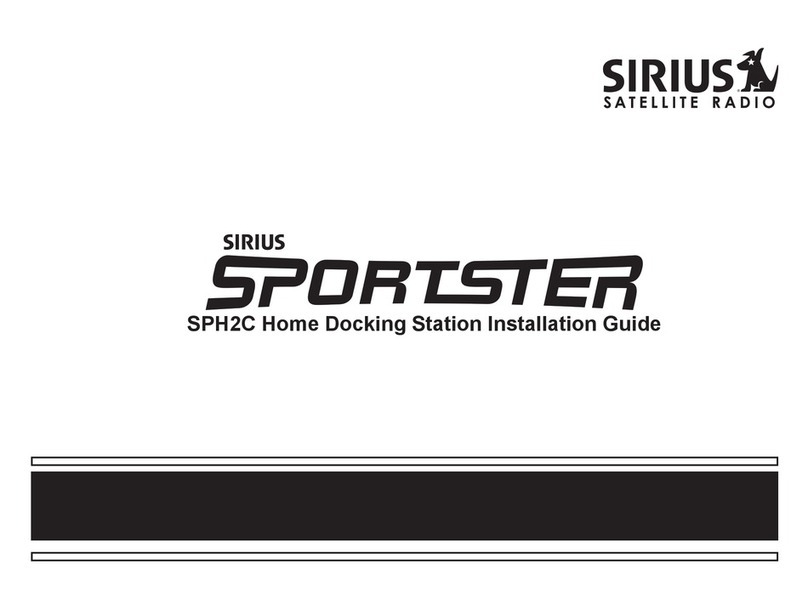 Sirius Satellite Radio Sportster SPH2C User manual