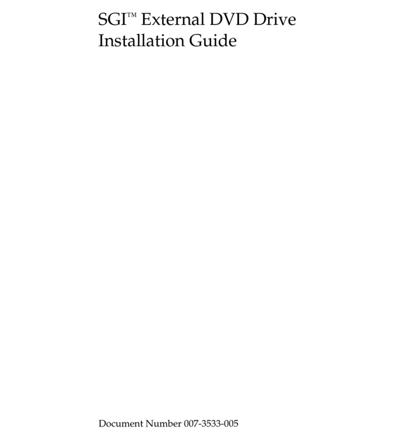 Silicon Graphics External DVD Drive User manual