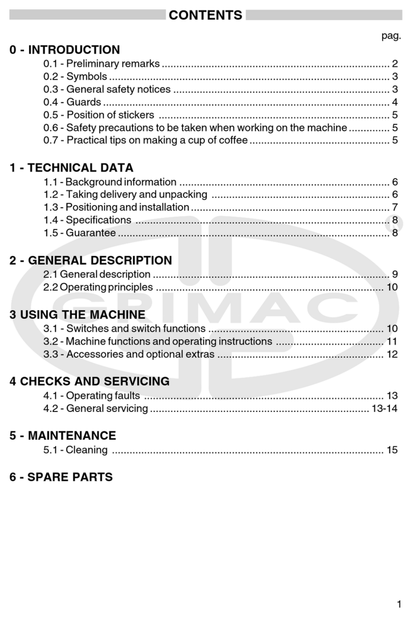 Grimac Minigrimac User manual Grimac Minigrimac User manual