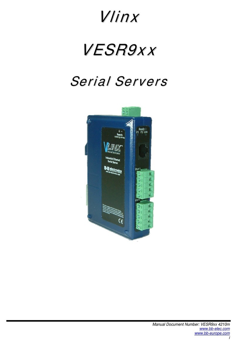 Vlinx Serial Servers Vlinx VESR9xx user manual