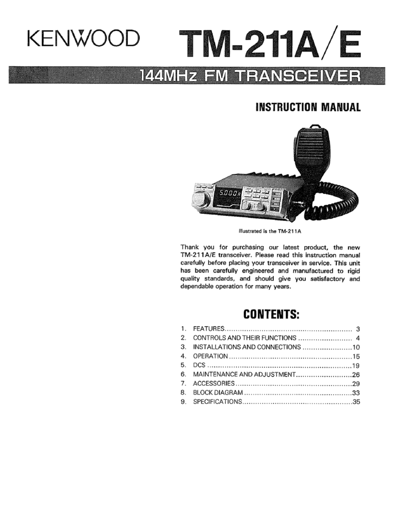 Kenwood TM-211A/E User manual