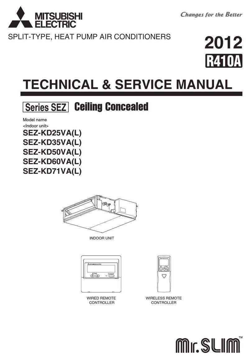 Mitsubishi Electric Mr. Slim SEZ-KD25VA User manual Mitsubishi Electric Mr. Slim SEZ-KD25VA User manual
