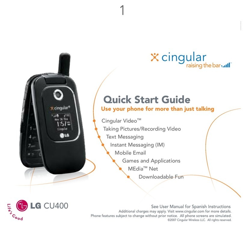 LG CU400 -  Cell Phone User manual