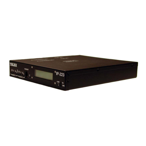 Telex IP-223 to RTS Installation and operating instructions