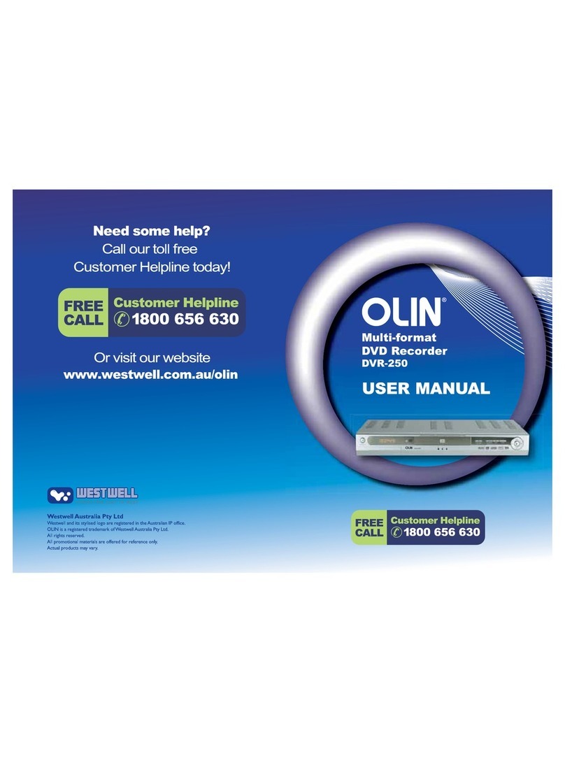 Olin DVR-250 user manual
